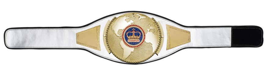 CHAMPIONSHIP BELT PROGLOBE/G/BLUGEMG - AVAILABLE IN 6+ COLOURS